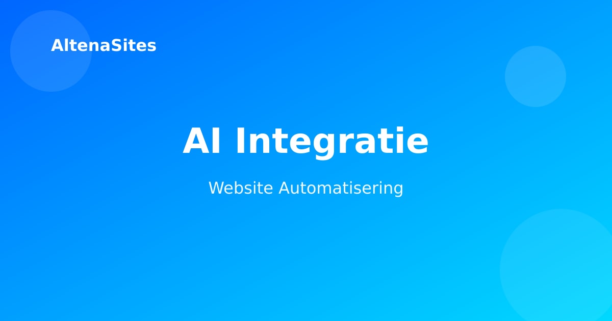 AI integratie voor webshops - GPT-4 en machine learning